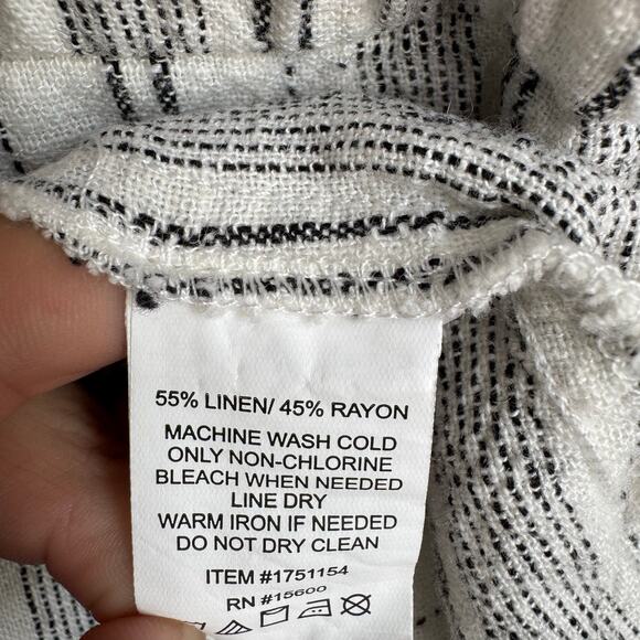 Briggs Dress 2X Linen Midi Pockets Buttons Stretch Lagenlook Coastal Beachy - Picture 9 of 16